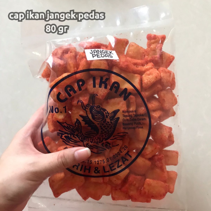 

KERUPUK JANGEK UDANG PEDAS 80 GRAM KERUPUK JANGEK PEDAS CAP IKAN SNACKY MEDAN OLEH-OLEH KHAS MEDAN CEMILAN MEDAN