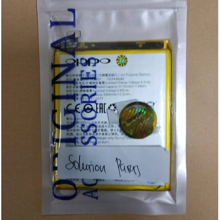 BATERAI BATRE OPPO F5- F5 YOUTH - F5 PRO ORIGINAL