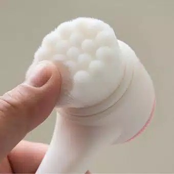 FACIAL BRUSH DUA SISI / SIKAT PEMBERSIH WAJAH / FACE CLEANSING BRUSH / ALAT CUCI MUKA