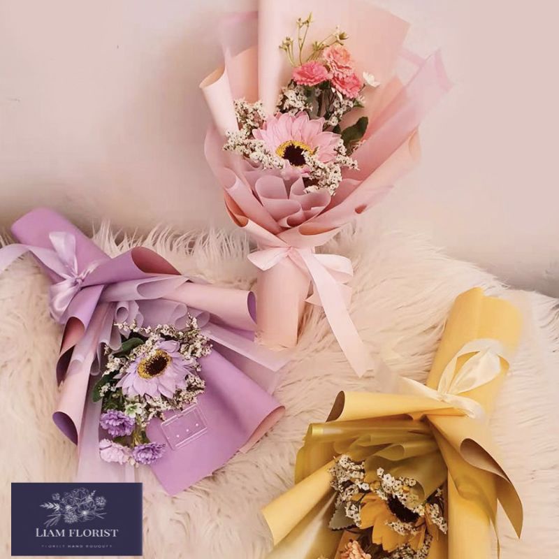 FLOWER BOX/SINGLE ROSE/BUKET MAWAR BOX MIKA/BUKET BUNGA ARTIFICIAL/BUKET WISUDA ANNIVERSARY