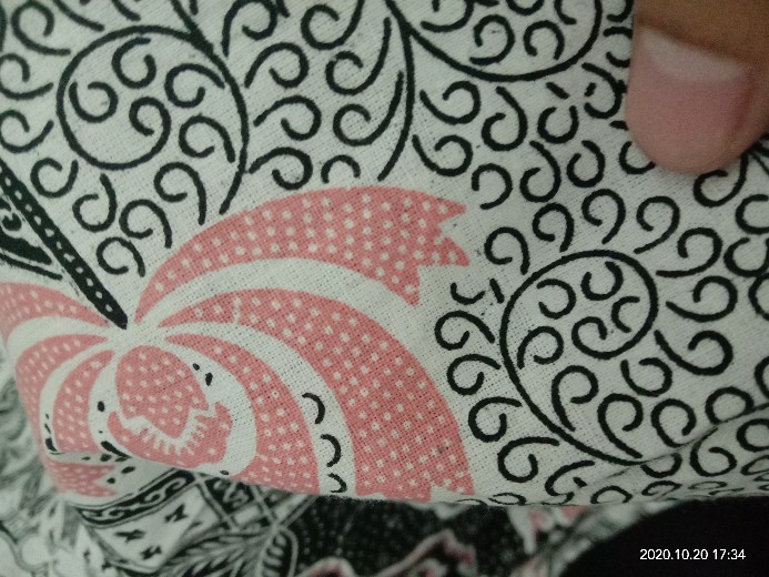 Tey-17 Batik Wanita Asj Sa Hrb026 Kenongo Kemeja Tosca Pendek