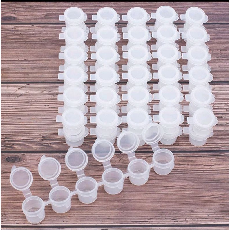 

Pot Cat Plastik Renteng 6x5ML Tabung Tempat Cat Acrylic Akrilik Paint Cup Strip 6 X 5ML 5ML