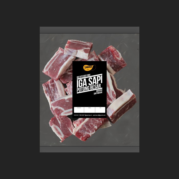 

Daging Sapi Iga Potong Besar (Mentah) 500gram