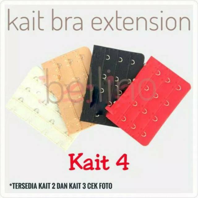 Kait Tambahan Pada Bra KAIT 4 BRA / BRA EXTENSION / KAIT BRA EXTENSION