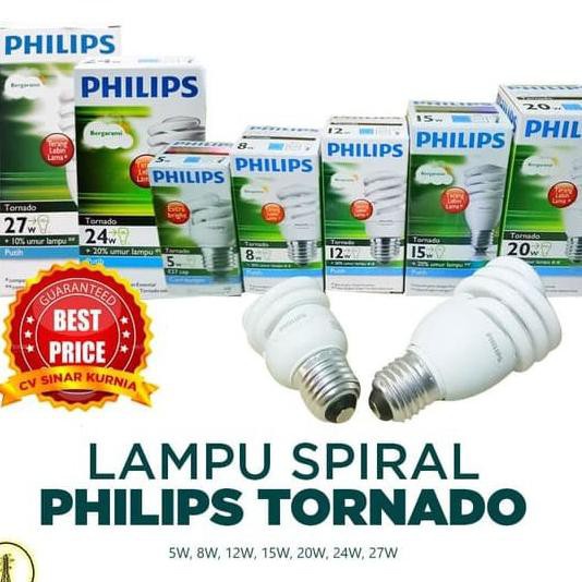 LAMPU SPIRAL PHILIPS TORNADO