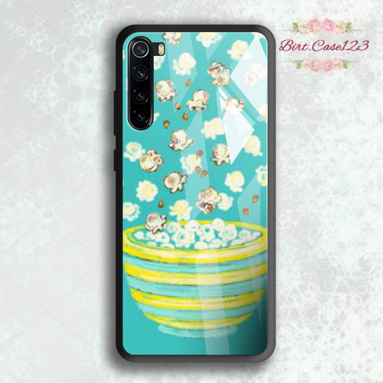 back case glass POP CORN Iphone 5 6 6s 6+ 6s+ 7 7s 7+ 8 8+ Se 2020 X Xs Xr 11 12 Mini Pro Max BC5199