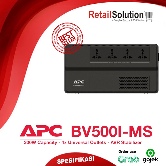 UPS AVR 300W - APC BV500 / BV500I-MS / BV500IMS 500VA Garansi Resmi