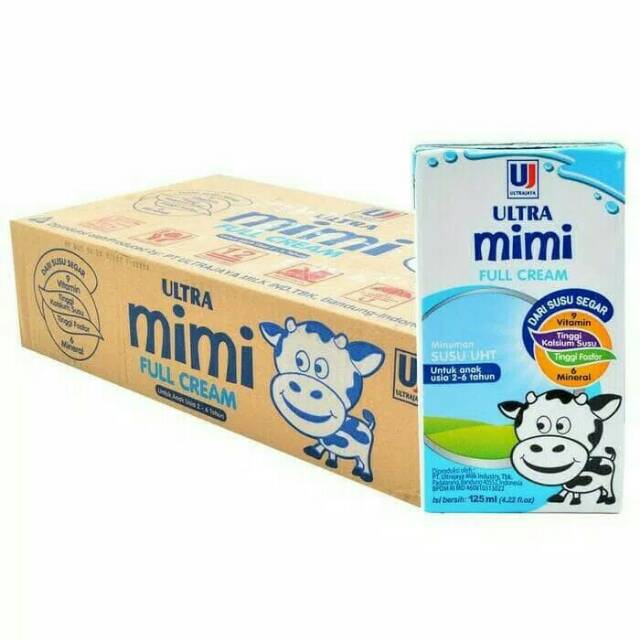 [KARTON] SUSU ULTRA MIMI 125 ML All VARIAN (ISI 40 PCS