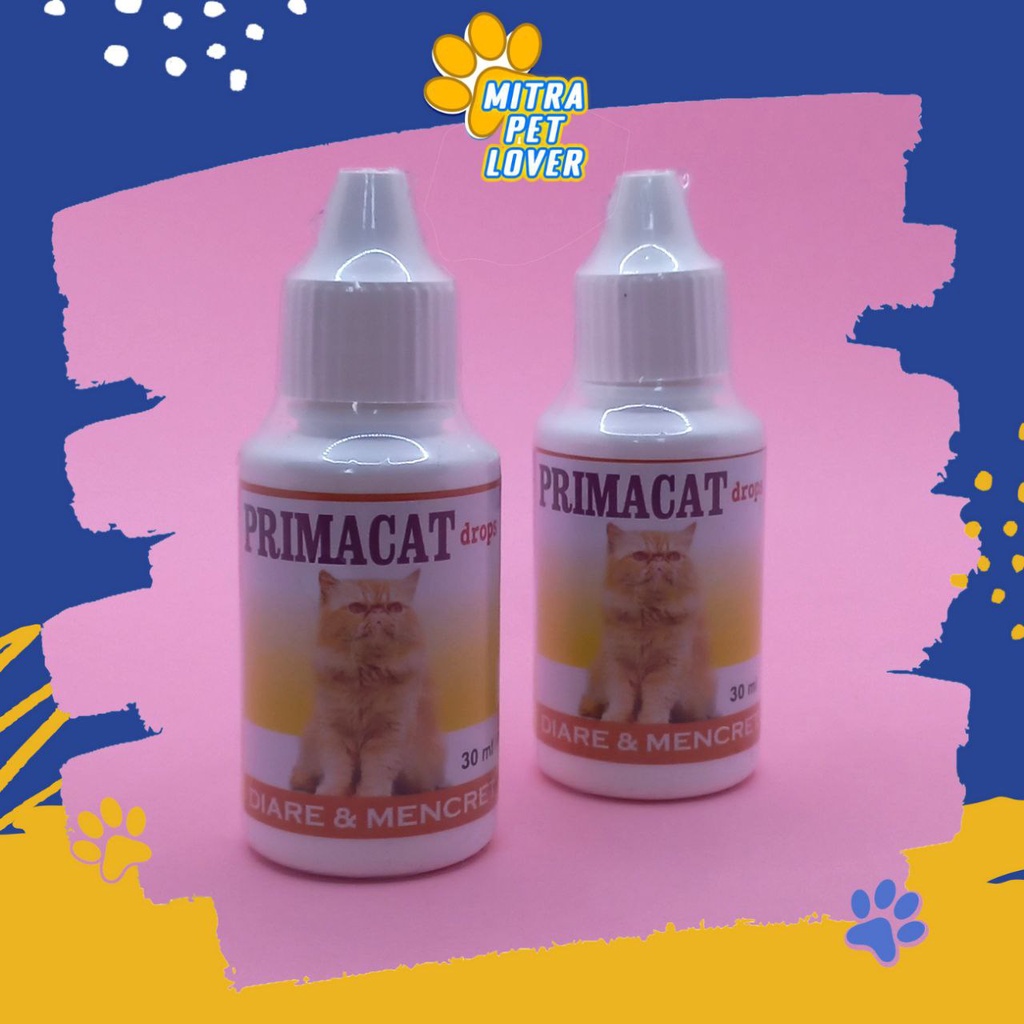 OBAT PENCERNAAN KUCING - PRIMA CAT DROP 30 ML ORIGINAL - MULTIVITAMIN SUPLEMEN TETES UNTUK DIARE MENCRET PADA CAT KITTEN  ANTI VIRUS PRIMACAT PET HEALTHCARE &amp; VETERINARY TAMASINDO OBAT KESEHATAN &amp; VITAMIN TERNAK HEWAN BINATANG PELIHARAAN MITRAPETLOVER