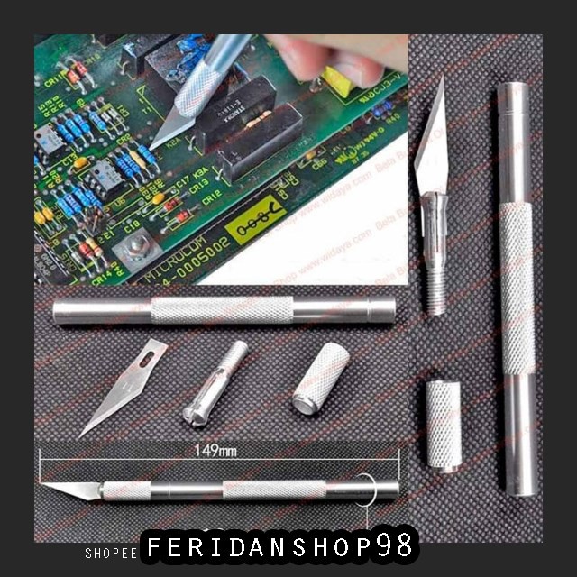 

BT136 HIGH GRADE METAL BEST KNIFE PRECISION DIY CUTTER PEN NON SLIP HANDLE GRIP BY FERIDANSHOP98