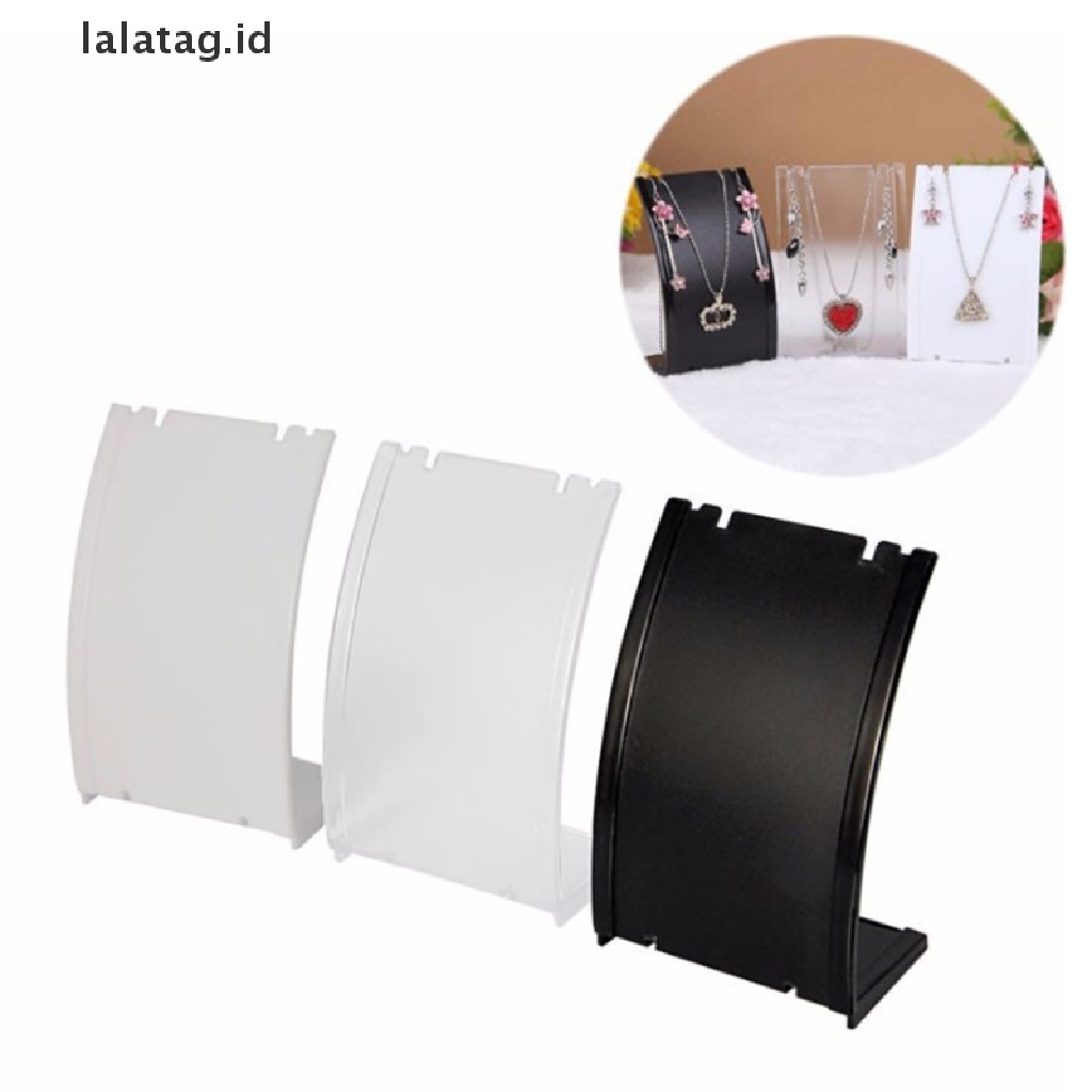 [lalatag] Plastic Necklace Holder Pendant Earrings Display Stand Jewellry Stand Display [ID]