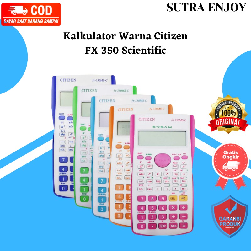 

Kalkulator Warna Citizen FX 350 Sekolah Scientific ORIGINAL