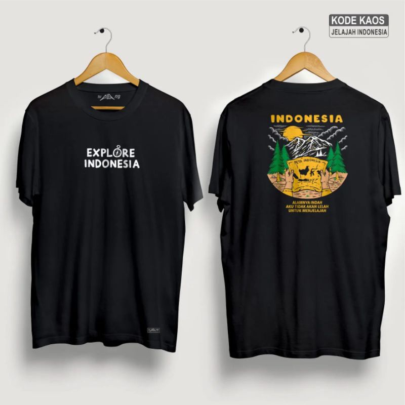 Baju Kaos Pendaki Gunung Pria | Jelajah Indonesia