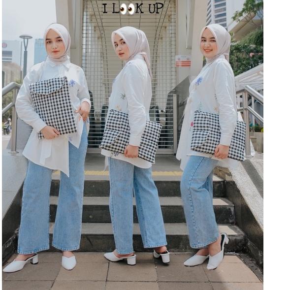 Barang Pilihan.. Puffy Laptop Bag | Tas Laptop Puffy | Tas Laptop Gingham Pillow | Tartan Laptop Pil