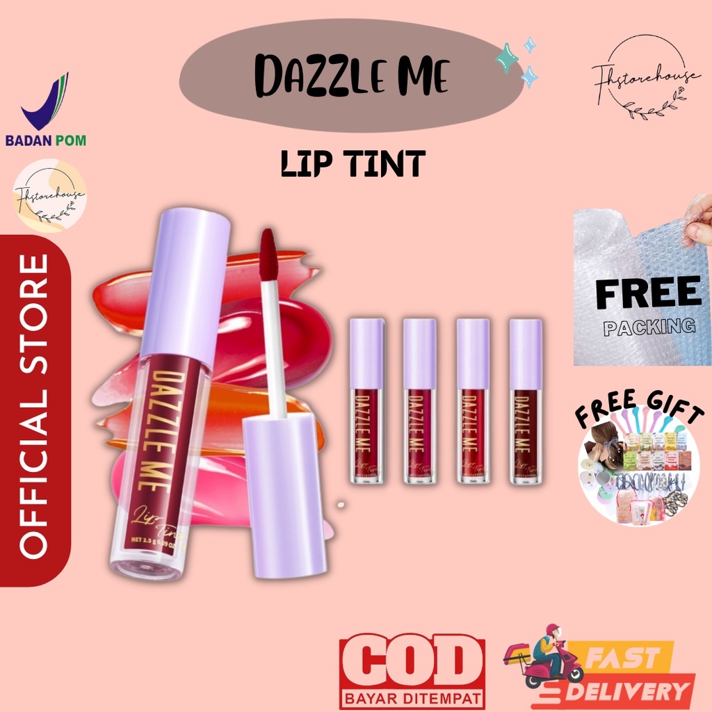 [ READY STOCK ] DAZZLE ME Ink-Licious Lip Tint [BPOM] | Mattedorable Long Lasting Hyper Moisturizing Lip Stain