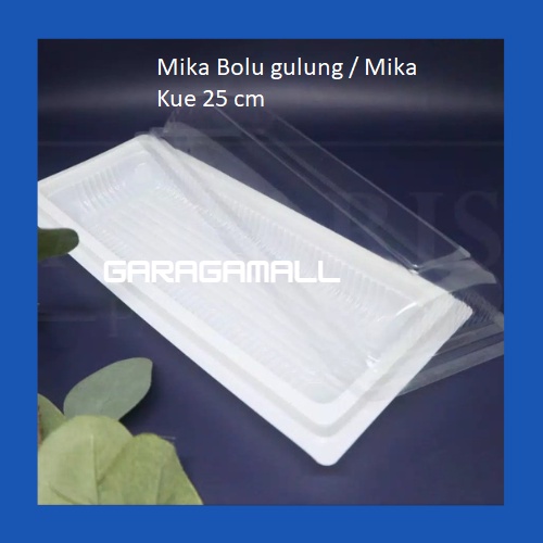 Mika kue bolu gulung mika brownies mika kue hantaran kotak mika bulat mika bolu gulung ukuran 25 cm 