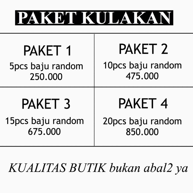 Paket kulakan supplier baju kemeja blouse grosir open reseller termurah terpercaya terupdate