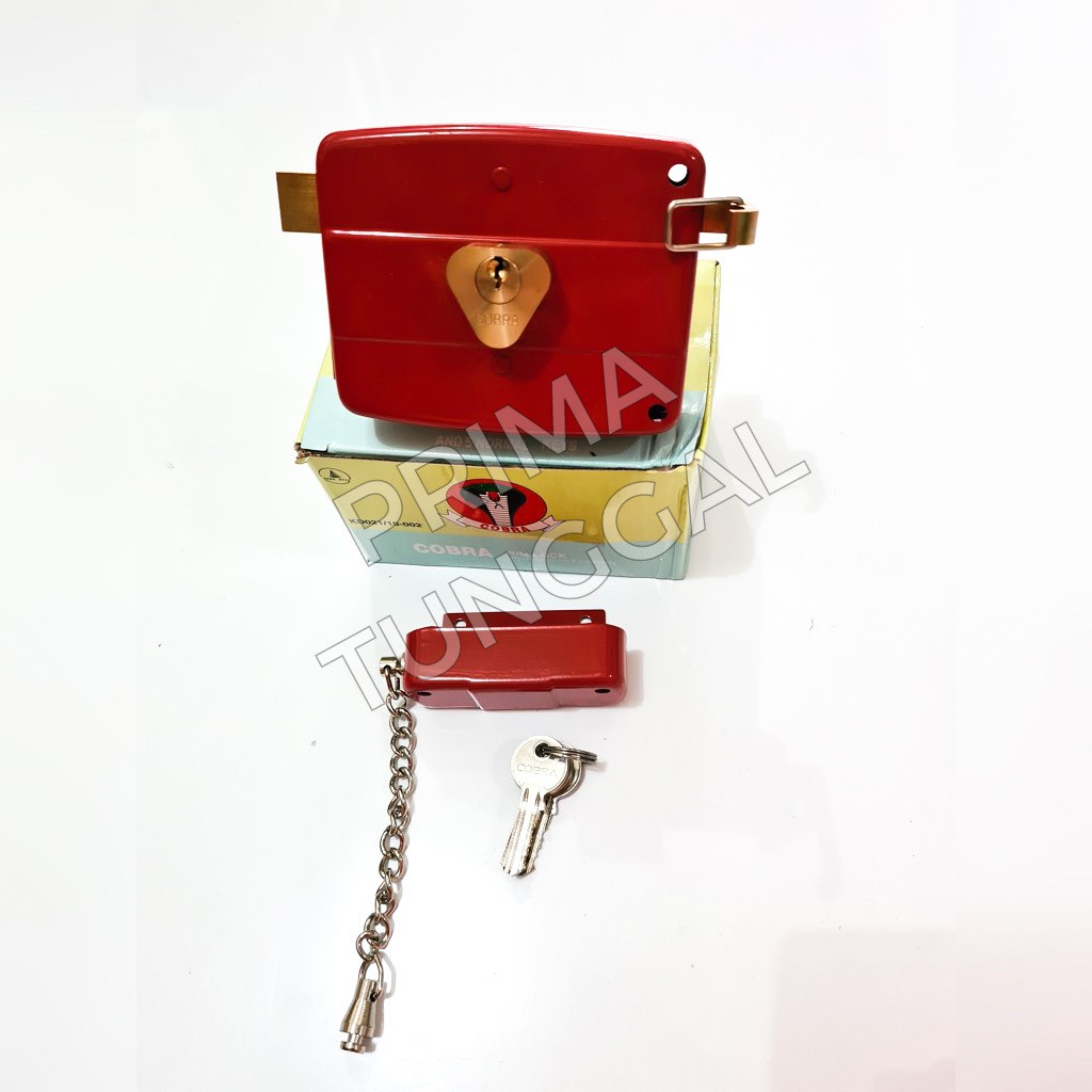 Kunci Pintu Teralis Cobra Merah Kunci Gerbang Kunci Pintu Besi