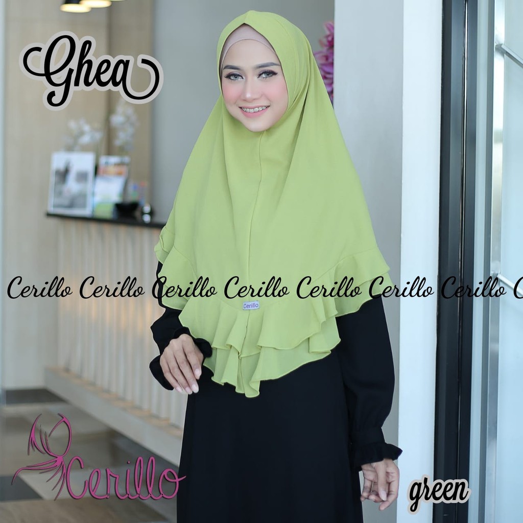 KHIMAR SYARR HIJAB FASHION MUSLIM GHEA ORIGINAL CERILLO