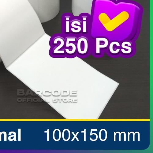 

✷ Label Thermal 100x150 Kertas Sticker Receipt Printer Bare Termal A6 ➨