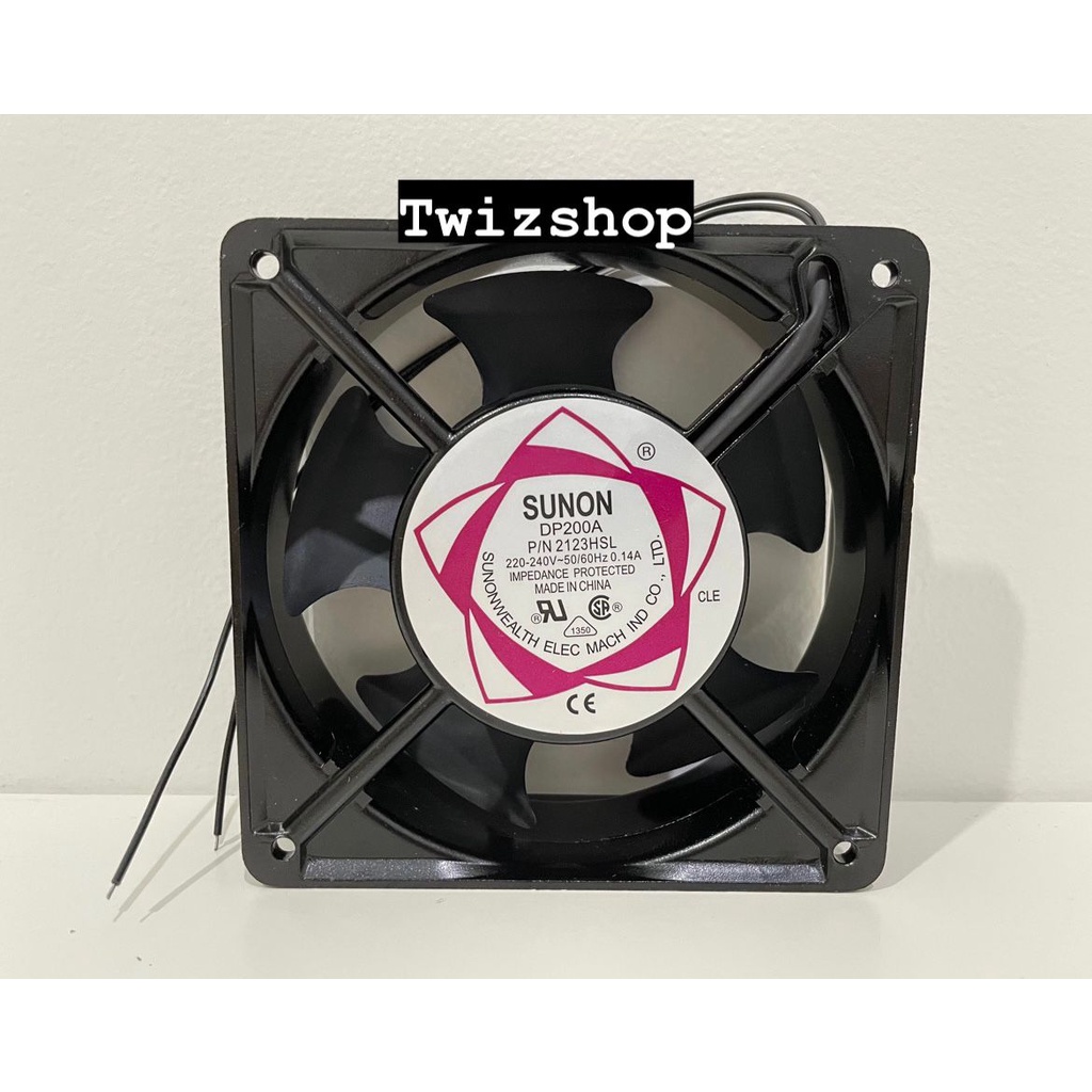 Kipas AC 220V 12x12 cm / Fan AC 220 Volt 12 cm tebal 3.8 cm Fan AC 220V