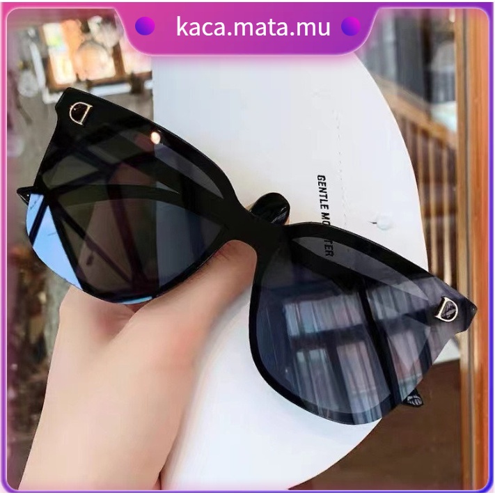 INS Fashion Square Besi Frame Wanita Kacamata Hitam Korean Fashion Aksesoris Import