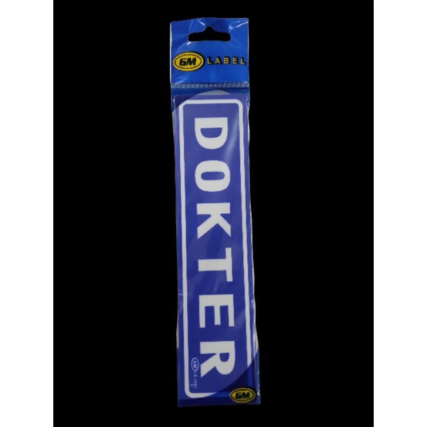 

Label GM Tulisan DOKTER