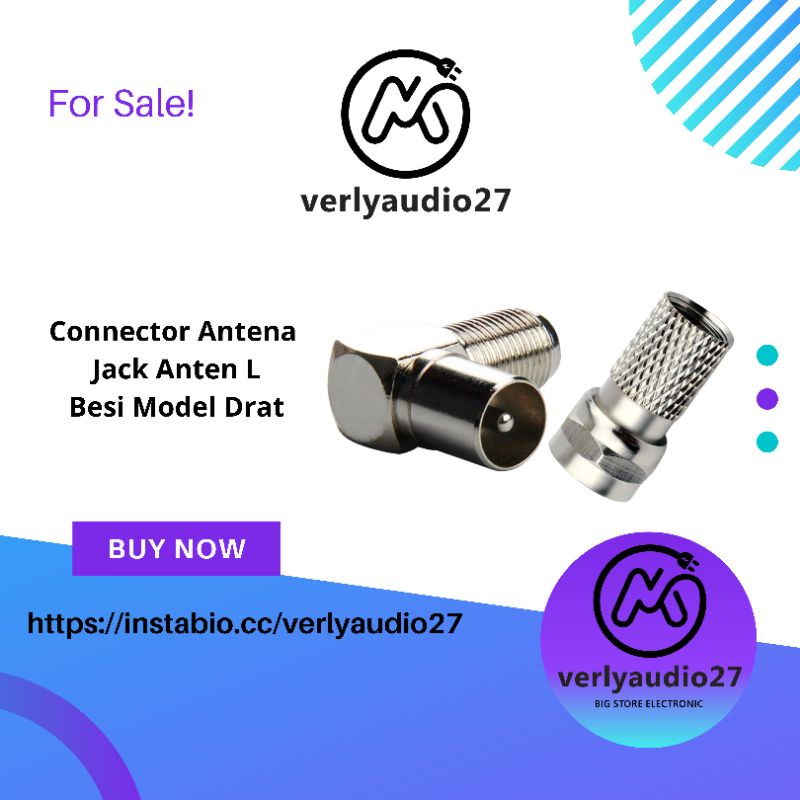 Jual Jeck Antena Konektor Anten Model Drat Jack Antena Besi L Drat