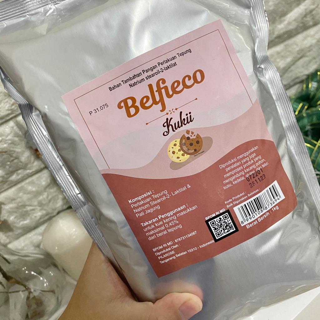 

BELFIECO COOKIES BELFIECO KUKII 1KG PERENYAH PELEMBUT KUE KEMASAN ASLI NEW PACKAGING