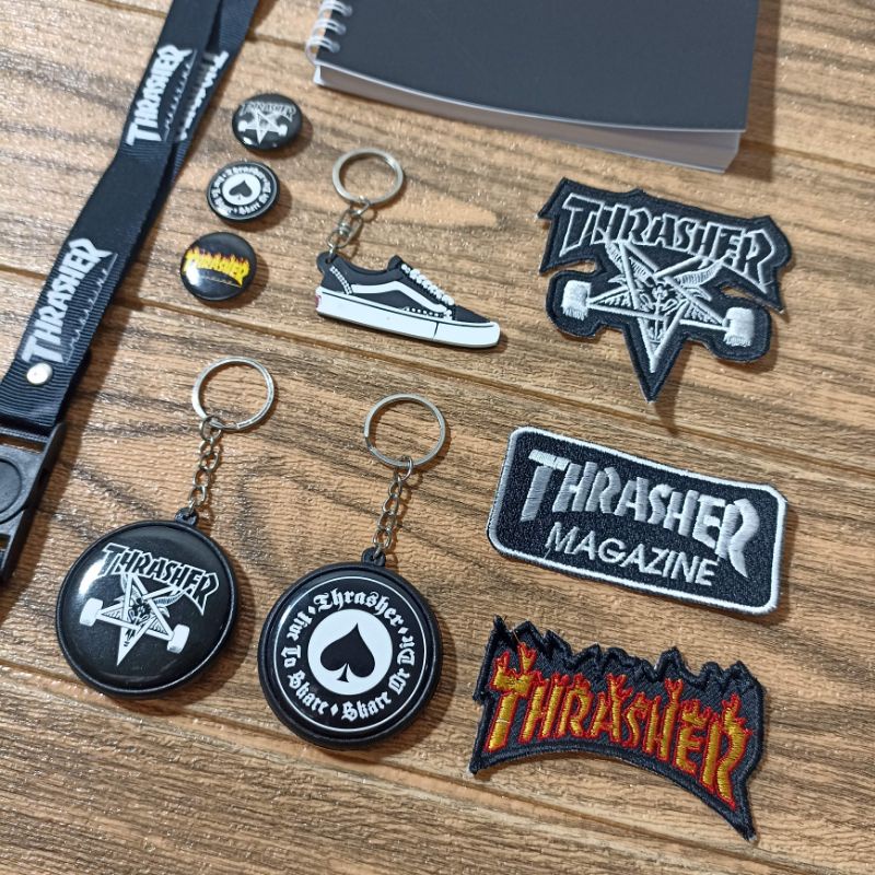 LANYARD THRASHER FREE NOTEBOOK SATU PAKET LIMITED EDITION