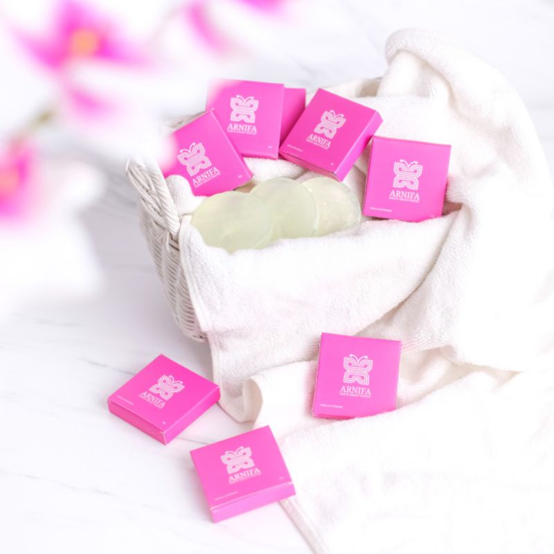 SABUN NYRTEA / Arnifa pemutih seluruh Badan,sabun jerawat ,sabun glowing murah BPOM ( BISA COD )