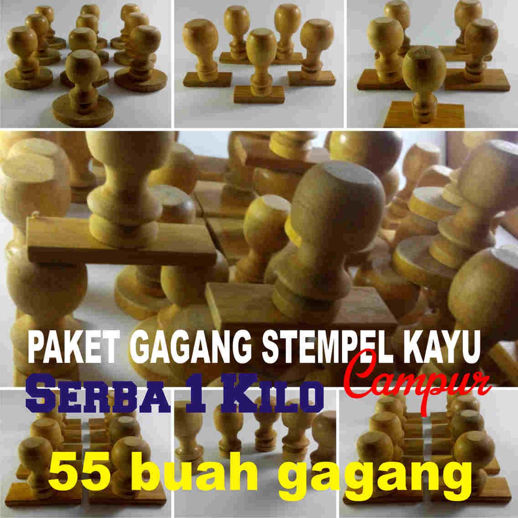 

GAGANG STEMPEL KAYU CAMPUR 55 BUAH