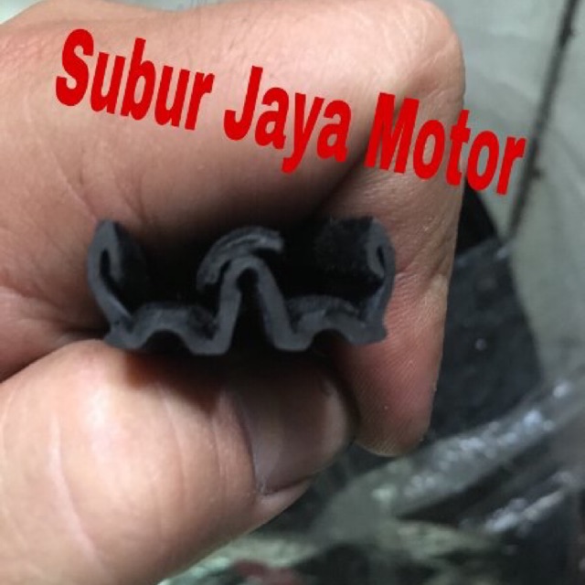 Karet run channel sliding rel kaca geser double kijang super / kijang grand