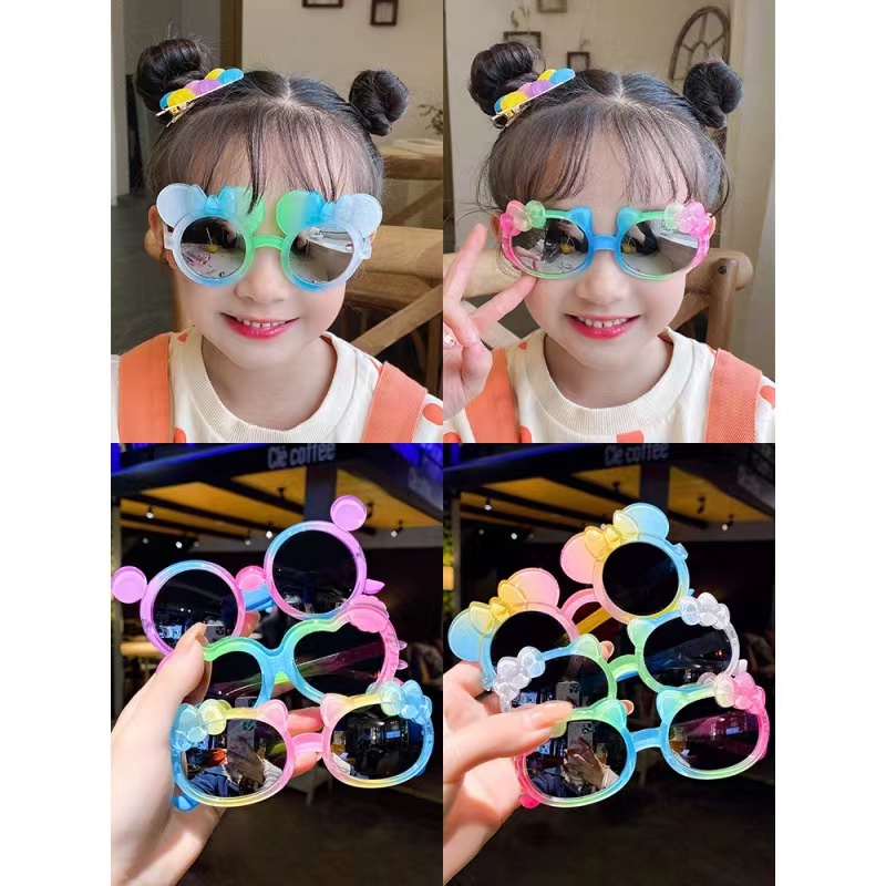 Kacamata Hitam Bulat Anak Disney Warna-Warni Lucu Terbaru Fashion Kids Import