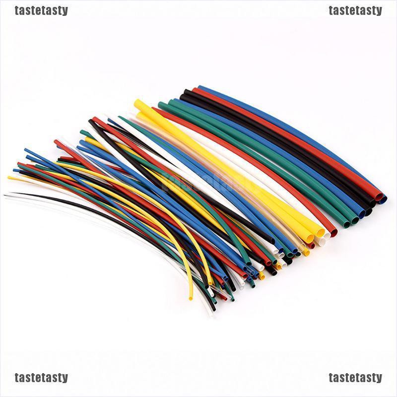 【TATY】8Size 70pcs Assortment 2:1 Heat Shrink Tubing Tube Sleeving Wrap Wire Cable