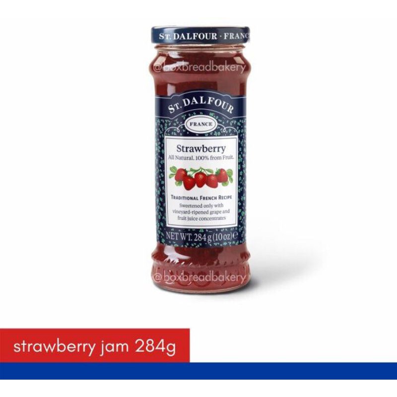 

Selai St. Dalfour Strawberry Fruit Spread 284 gr