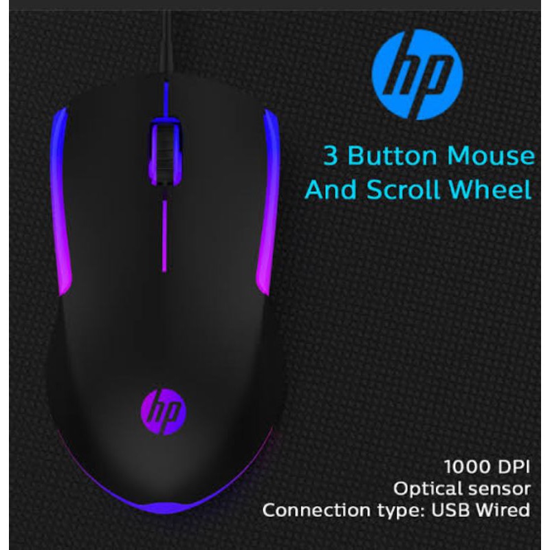 HP M160 Gaming Mouse RGB Optical 1000DPI