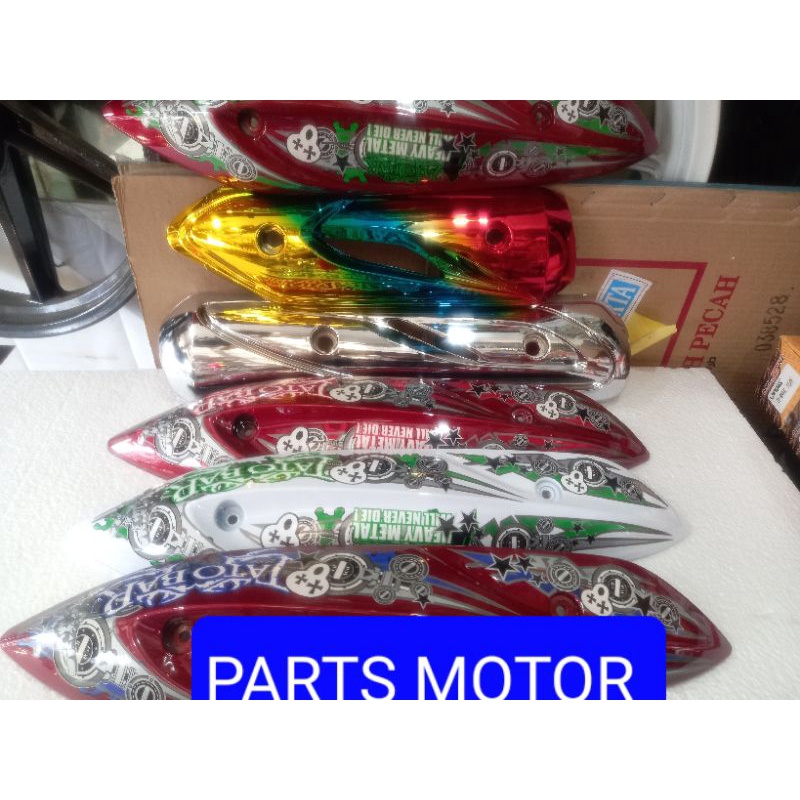 COVER TUTUP KNALPOT VARIASI  MOTOR BEAT .MIO.VARIO.SCOOPY