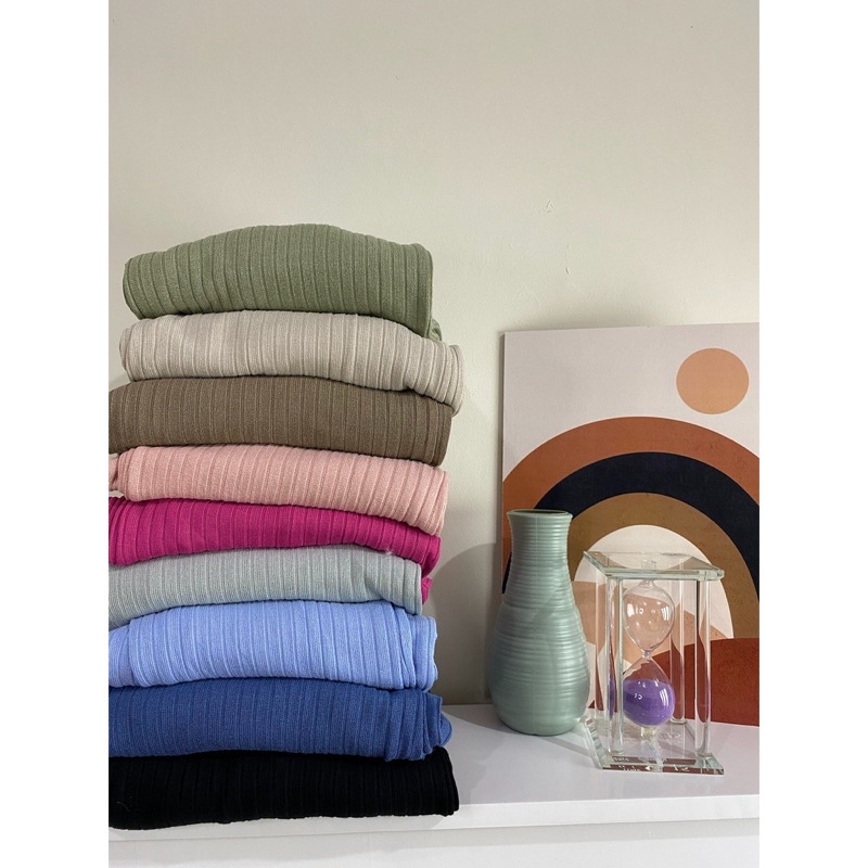 Celana Kulot Knit HighWaist Korean Styles - Celana Kulot Wanita Premium/ 356-6877