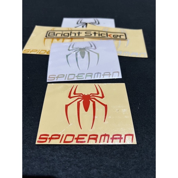 STICKER LOGO SPIDERMAN CUTTING