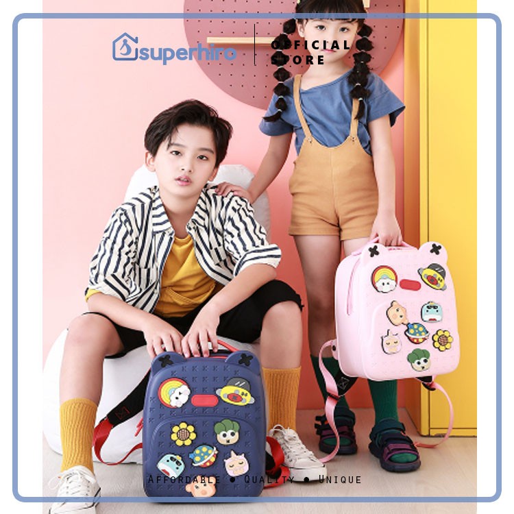 TAS SEKOLAH ANAK TK SD BACKPACK RANSEL KADO HADIAH PREMIUM WATERPROOF