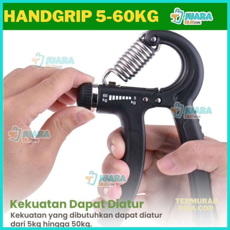 {{ORIGINAL}} 5-60kg Handgrip Olahraga Tangan untuk kekuatan tangan dan jari