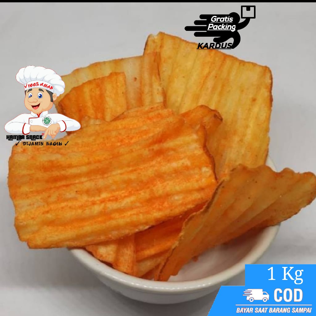 

[1Kg] KERIPIK singkong CHUBA BALADO / keripik singkong / RENYAH dgn ANEKA RASA |CEMILAN MURAH COD