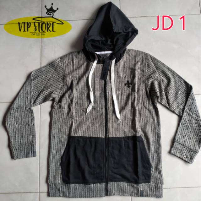 JAKET KATUN MERK DETAILS ASLI BARU