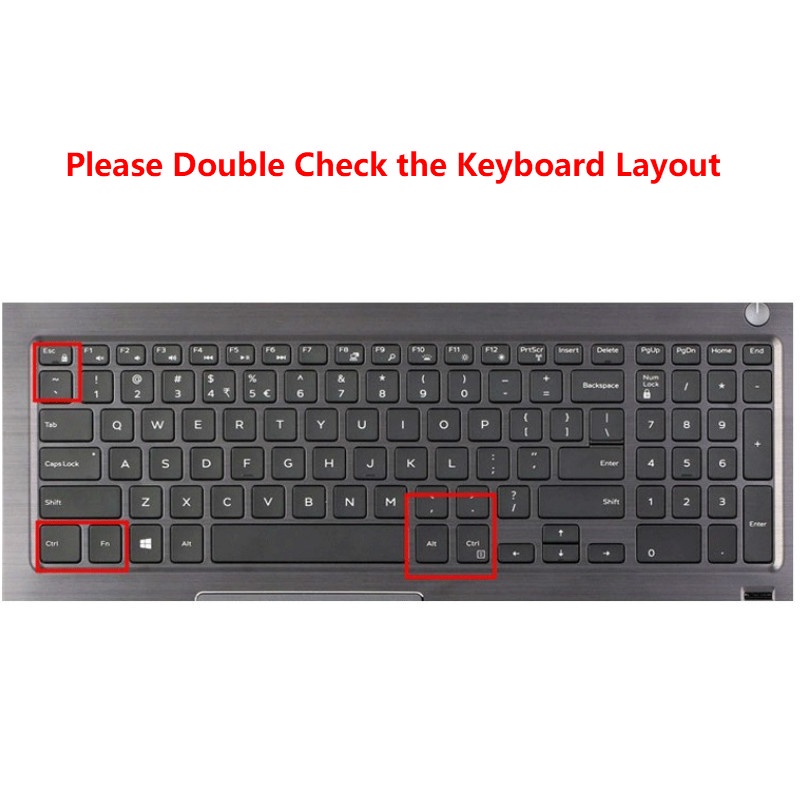 For 15.6 Inches Dell Vostro 7570-2765S Soft Ultra-thin Silicone Laptop Keyboard Cover Protector