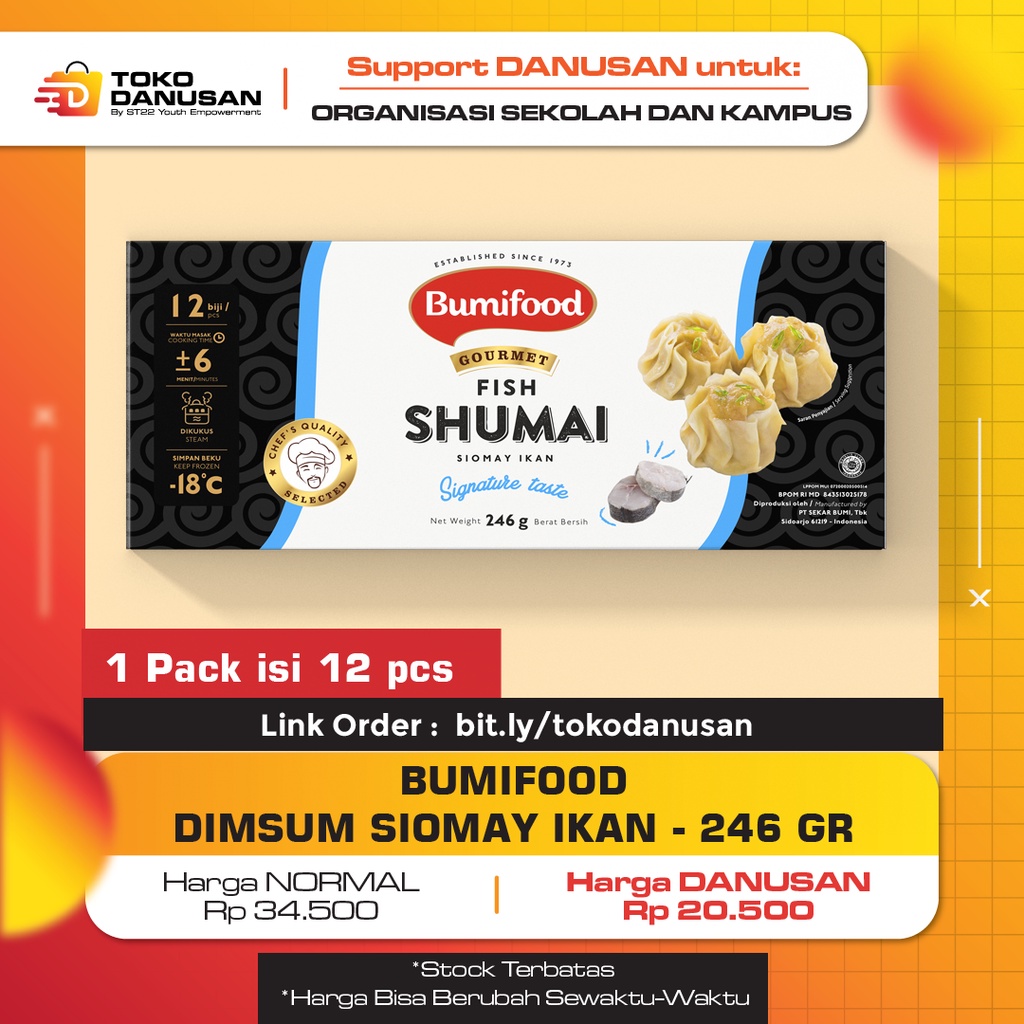 [Project] BUMIFOOD DIMSUM SIOMAY IKAN - 246 GR (isi 12 pcs)
