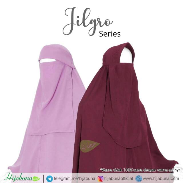 Khimar jilbab Hijabuna XL selutut wolvis safir