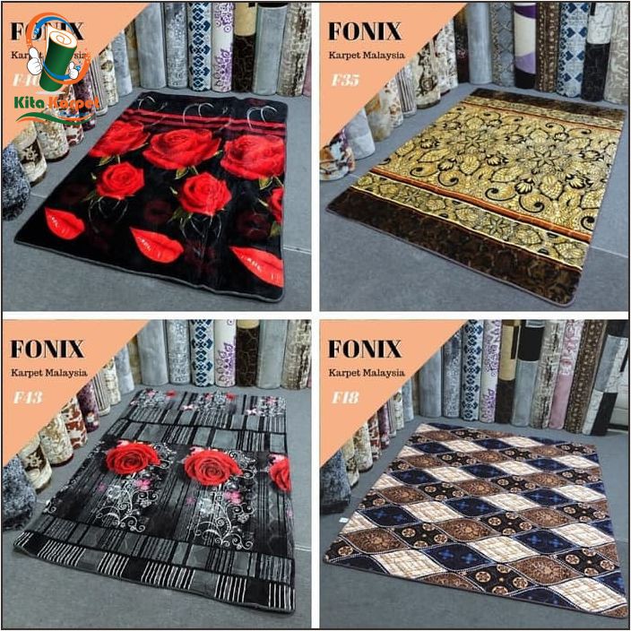 KARPET MOTIF BUNGA / KARPET MURAH / KARPET MINIMALIS K62