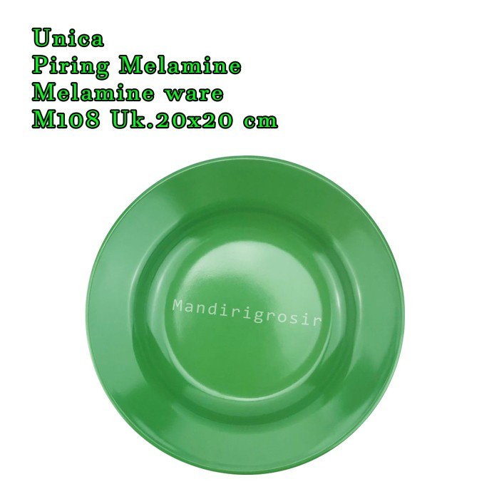 Unica * Piring Melamine * Melamine ware * M108 * Uk.20x20 cm