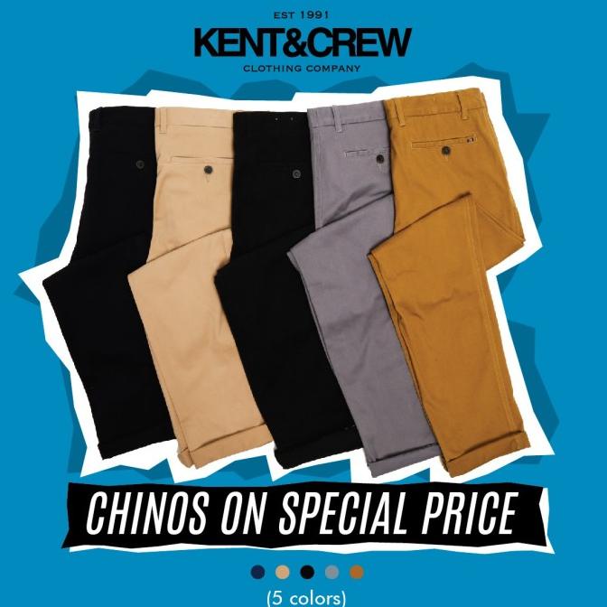 KENT&CREW CHINO PRIA (5 PILIHAN WARNA)
